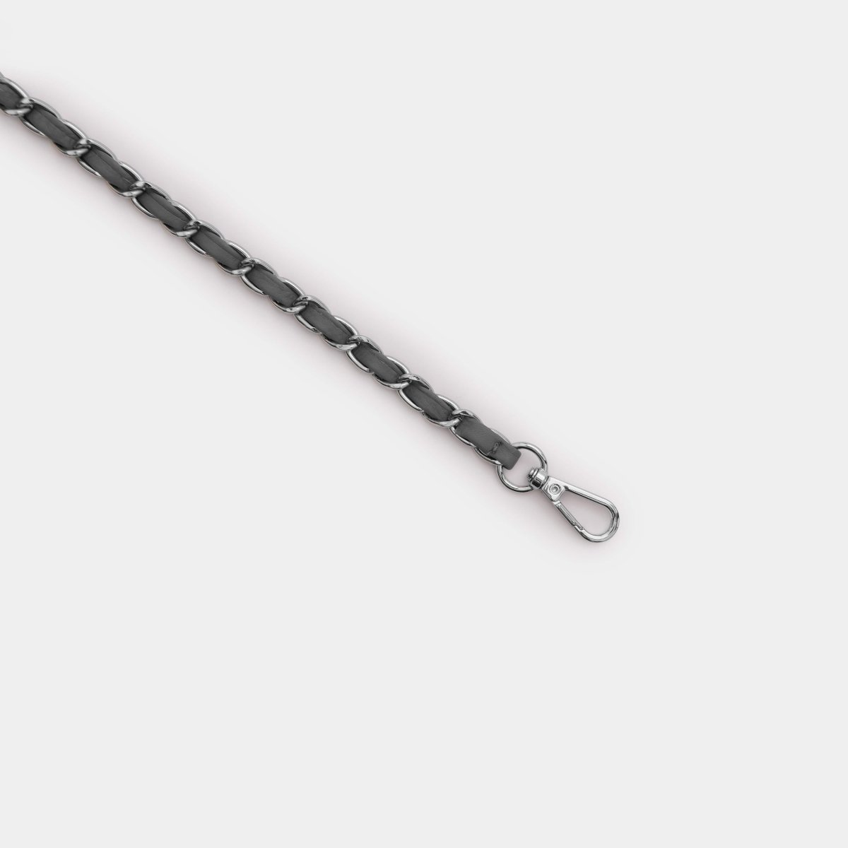 Grey Weaved Strap - lacyloulondon