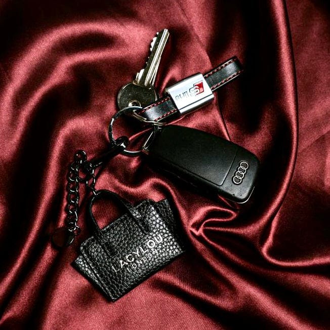Lacylou Handbag Keyring - Black - lacyloulondon